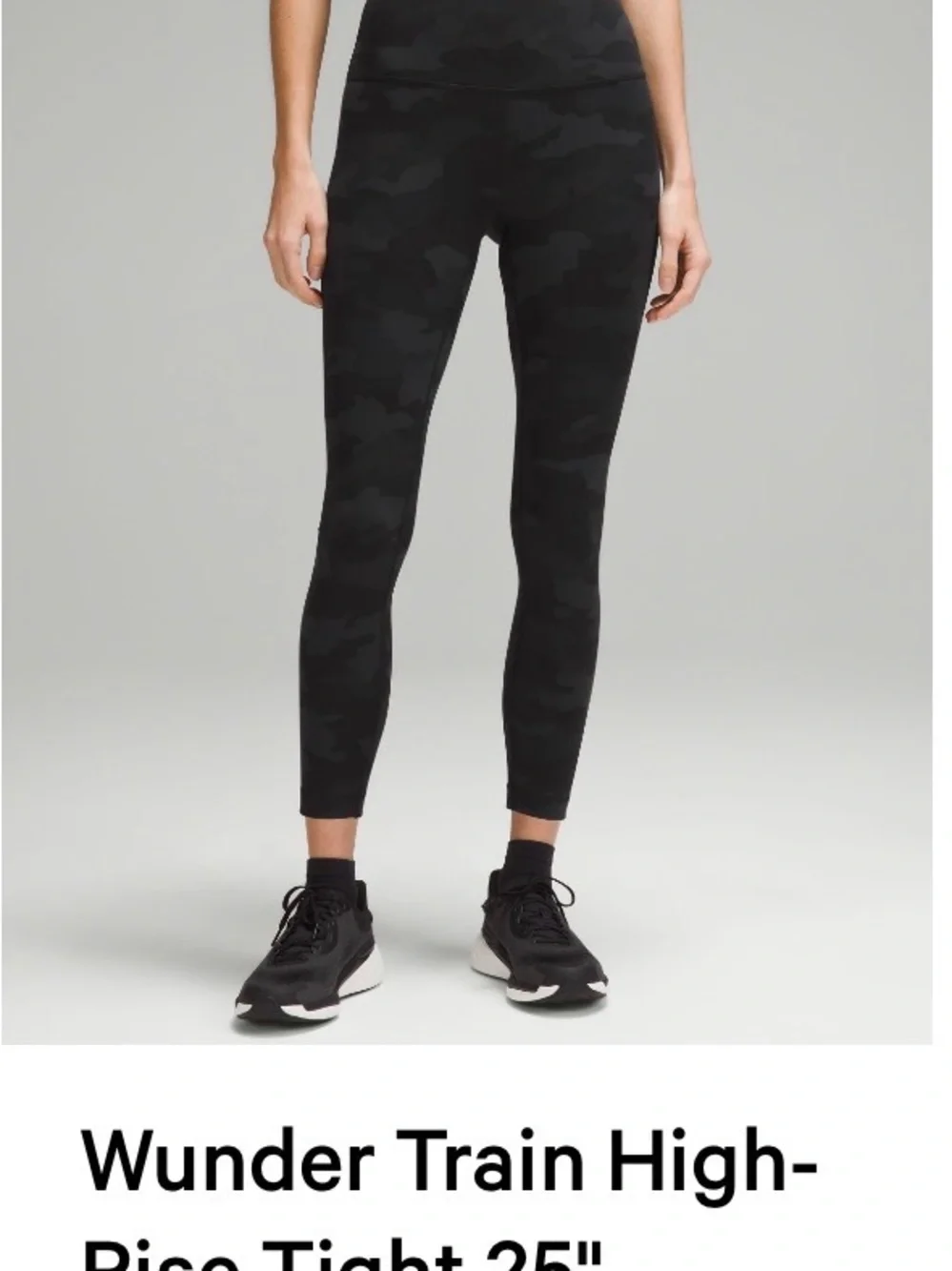 lululemon athletica Black Camo High-Rise Leggings